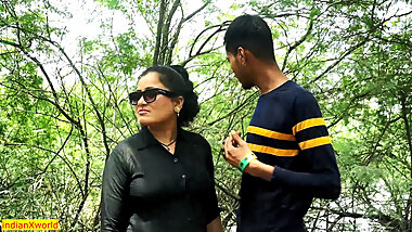 Village Bhabhi Dating Sex at Jungle with Unmarried Devar! Desi Sex