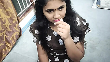 Boy seduce his work mate girl friend and sex in bedroom while no one in his house