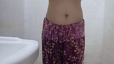 Busty Teen Gets Peeked on in Shower & Start masturbating in Bathroom!