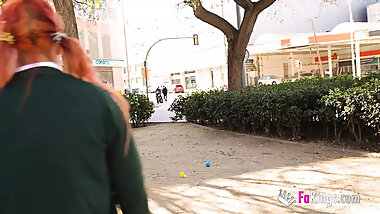 Nataly tries the old cock of Don Jorge and she falls in love
