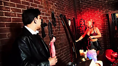 Latex Sluts Get Their Butts Fucked in a Creepy Shop and Swap Ass to Mouth