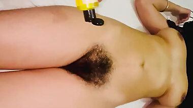 Oli massage with hot figure school girl