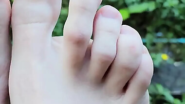 Natural Video Showing Feet
