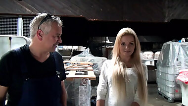 Sunny Devil at the recruitment test .... here blowing