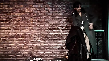 Lisa Rose Surrenders to Double the Pleasure in a Steamy Back Alley Threesome
