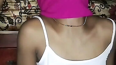 Stepsister swallowing bbc!! Masked stepsister swallow bbc and cum