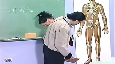 Spanking bad student ass