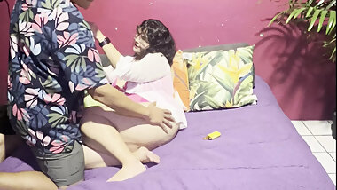 Wife Tricks Neighbor Into Helping, but Things Get Hot and Heavy
