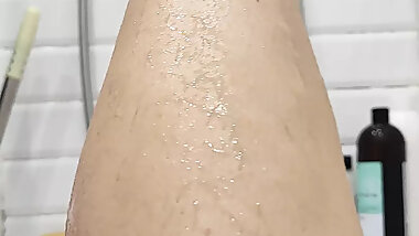 Explore My Hairy Body in the Bathroom