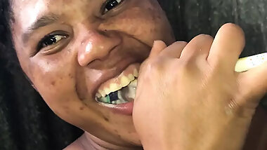 Dominican woman showering while being filmed