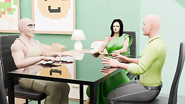 Husband and neighbour fuck me at mid night when we share our bedroom