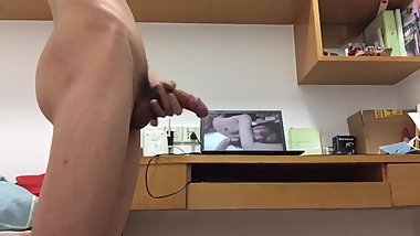Masturbating While Watching Pornhub  Solo Male  First Person Ejaculation