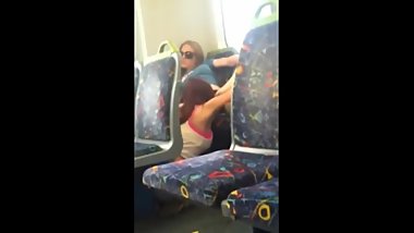 Muscle Lesbians Eat Pussy in Public