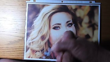 A cum tribute to a gorgeous, young blonde chick.