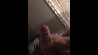 Young dude jacks off