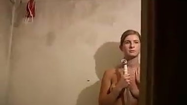 Teen & mature man fun at home