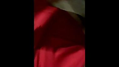 Girl does a quick piss outside a strangers home