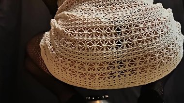 GwenTVjeune - beginner ass in transparent dress