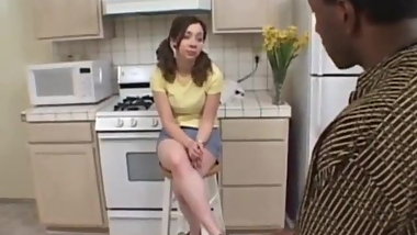 FA Pretty Little Schoolgirl Gets A Very Big Surprise !