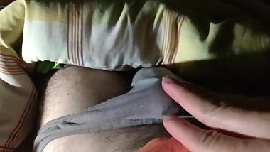 Boy pleases himself in bed at midnight - SpacialGuy